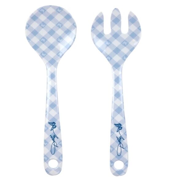 Dolly Parton Salad Server Set- Blue - Picture 2 of 3
